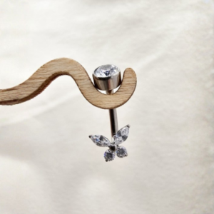 Navel Borboleta Zircónias